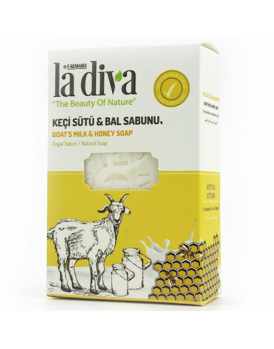 Mydło naturalne mleko kozie i miód 100 g | La Diva