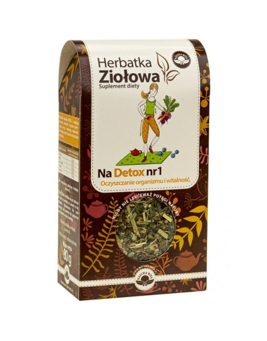 Herbatka ziołowa na detox nr 1 80 g | Natura Wita