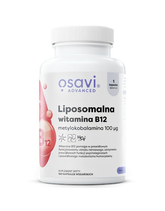 Liposomalna witamina B12 120 kaps | Osavi