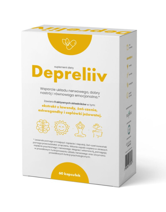 Depreliiv - wsparcie układu nerwowego 60 kaps | Supliiv