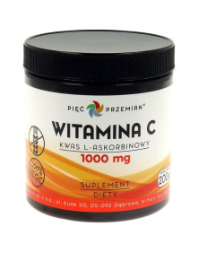 Witamina C 1000 mg 200 g | Pięć Przemian