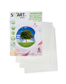 Detergent do prania w listkach 2w1 zapach świeżości 6 szt | Smart Eco Wash