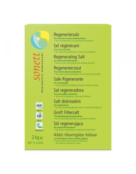 Ekologiczna sól regenerująca do zmywarki 2 kg | Sonett