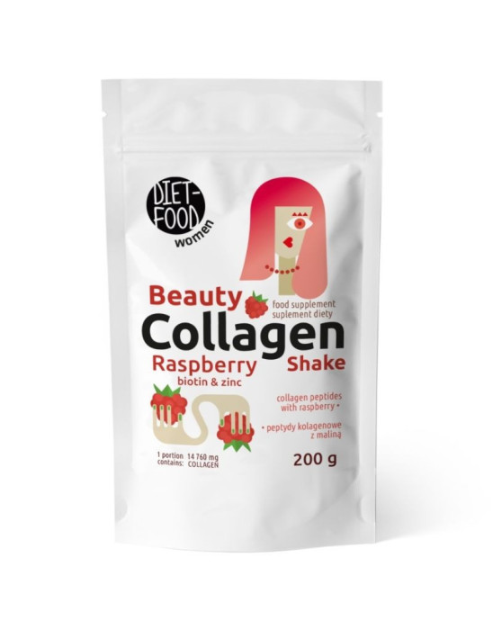 Shake kolagenowy z maliną 200 g | Diet-Food