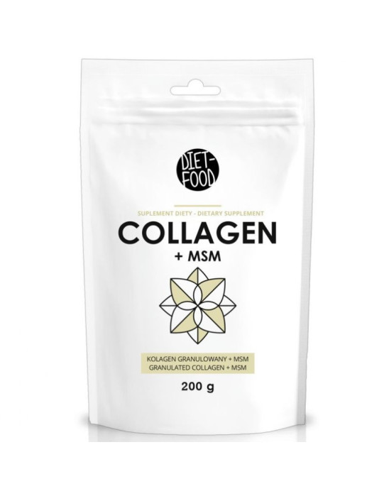 Kolagen wołowy + MSM 200 g | Diet-Food
