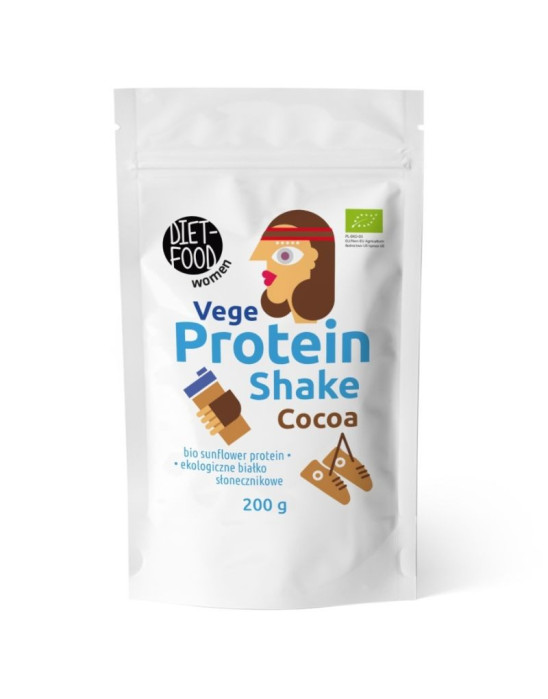 Wegański shake białkowy - kakaowy 200 g | Diet-Food