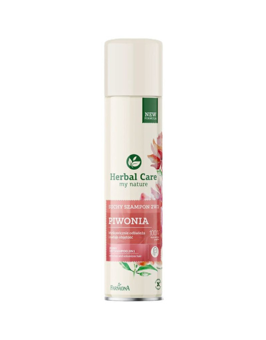 Suchy szampon 2w1 piwonia - odświeża i nadaje objętość 180 ml | Herbal Care