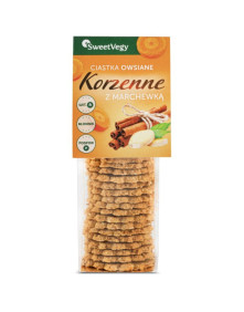 Ciastka owsiane korzenne z marchewką bez dodatku cukru 100 g | SweetVegy