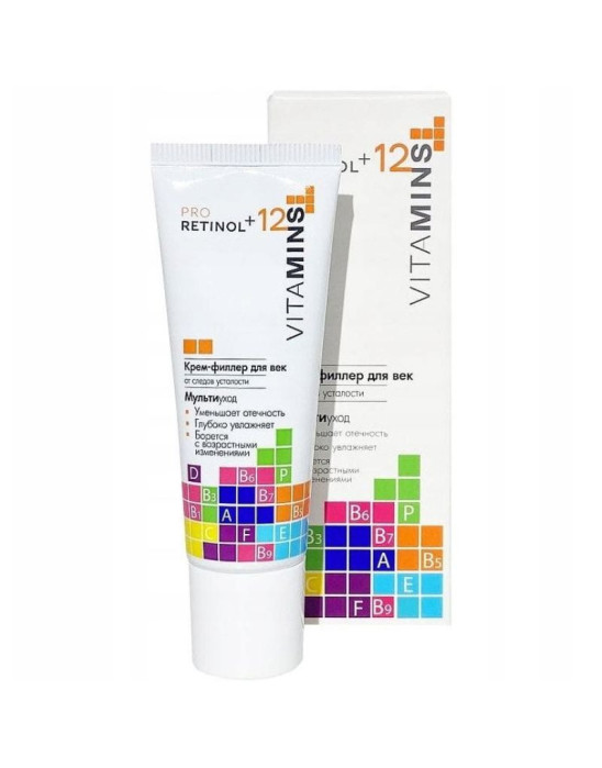 Krem wypełniacz do powiek pro retinol i 12 witamin 25 g | Modum