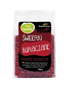 Makaron bezjajeczny świderki buraczane 300 g | Green Apotheke