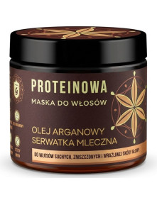 Maska do włosów na bazie serwatki mlecznej z olejem arganowym 250 ml | Nami