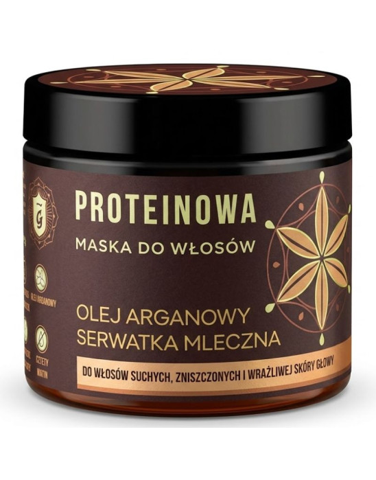 Maska do włosów na bazie serwatki mlecznej z olejem arganowym 250 ml | Nami
