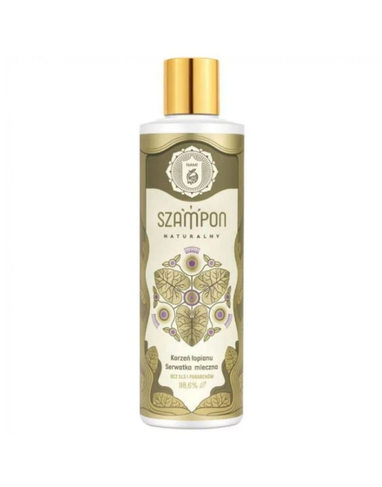 Szampon na bazie serwatki mlecznej z łopianem 280 ml | Nami
