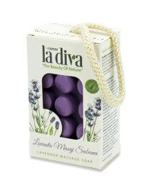 Mydło naturalne w kostce do masażu lawenda 120 g | La Diva