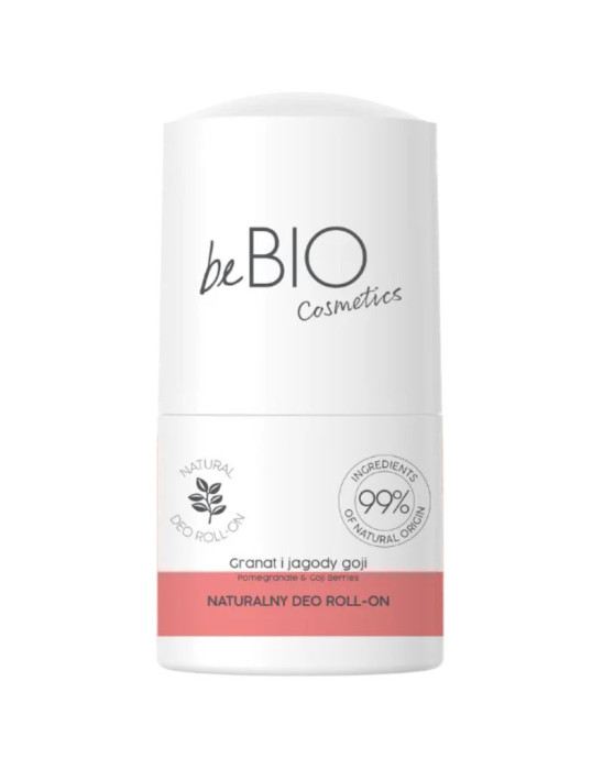 Naturalny deo roll-on granat i jagody goji 50 ml | Be Bio Cosmetics