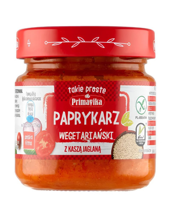 Paprykarz wegetariański z kaszą jaglaną 160 g | Primavika