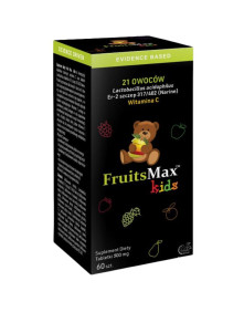 FruitsMax Kids 500mg 60 tabletek do ssania | Narum