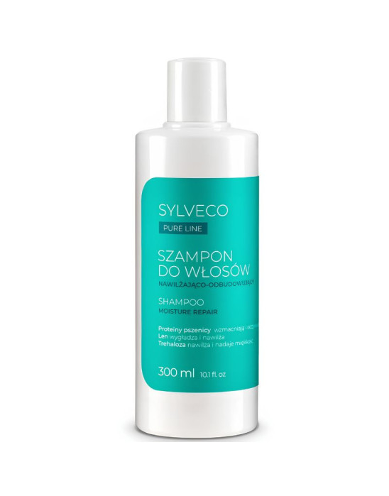 Pure Line szampon do włosów nawilżająco-odbudowujący 300 ml | Sylveco