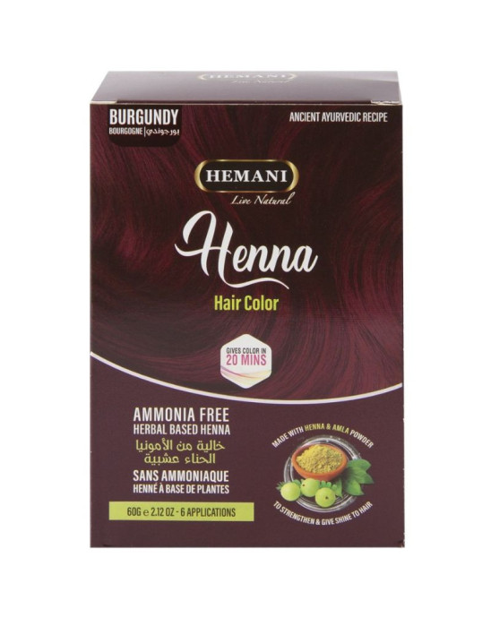 Henna do włosów burgund 1 szt | Hemani