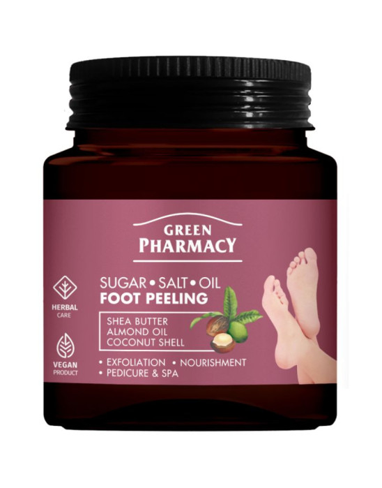 Cukrowo-solny olejowy peeling do stóp 300 ml | Green Pharmacy
