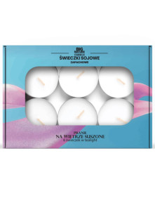 Świeczki sojowe tealight o zapachu prania suszonego na wietrze 6 szt | Big Nature