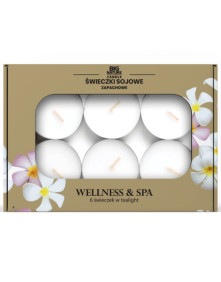 Świeczki sojowe tealight o zapachu wellnes & SPA 6 szt | Big Nature