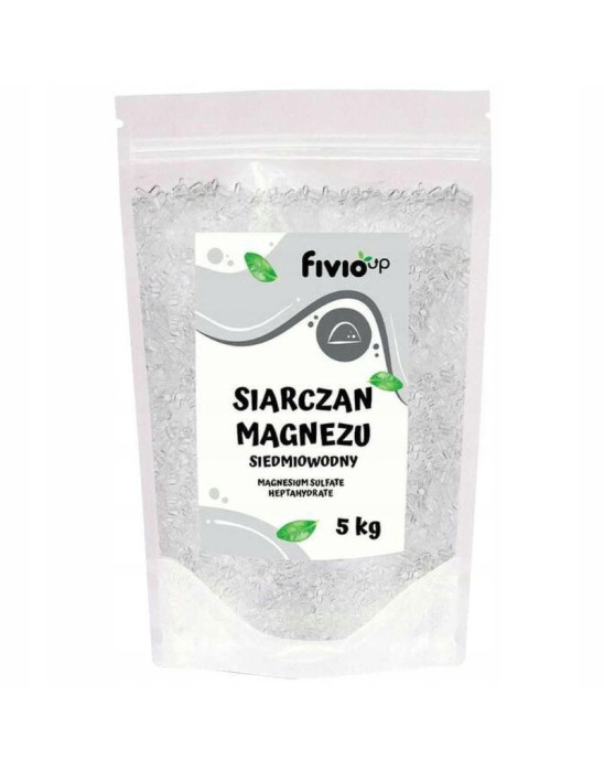 Siarczan magnezu siedmiowodny - sól gorzka epsom 5 kg | Fivio Up