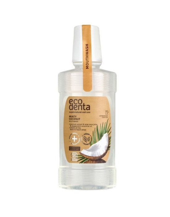 Płyn do płukania jamy ustnej olej kokosowy i aloes - świeży oddech 250 ml | Eco Denta