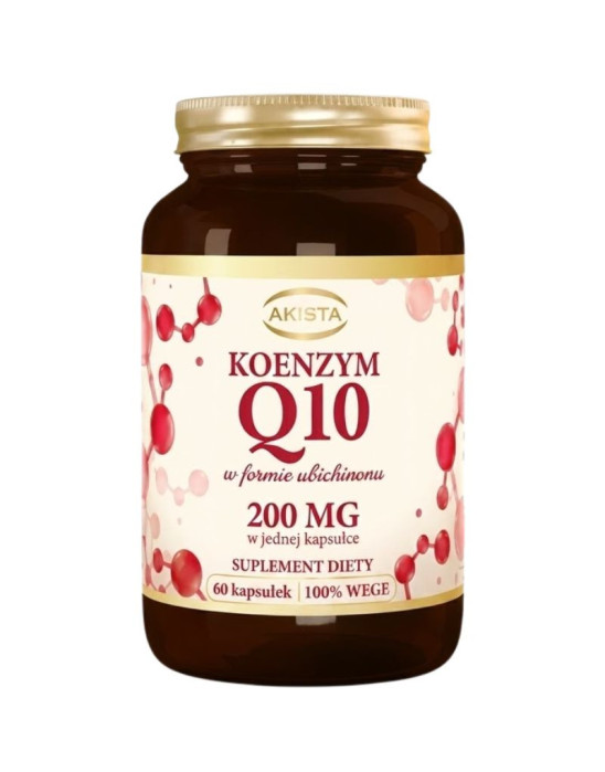 Koenzym Q10 w formie ubichinona 200 mg 60 kaps | Asepta