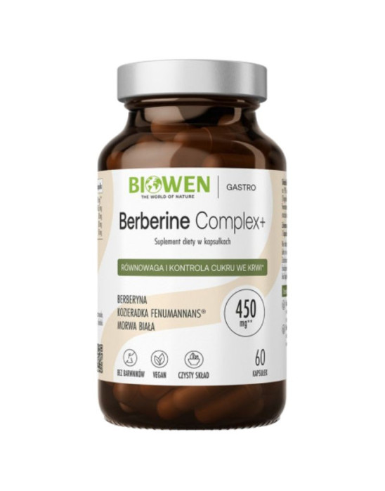 Berberine complex+ 60 kaps | Biowen