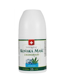 Końska maść z konopiami chłodząca w roll-on 90 ml | SwissMedicus