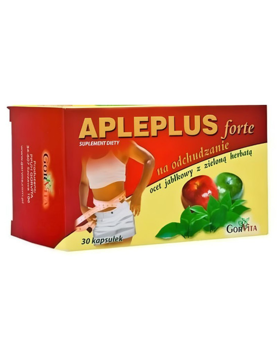 Apleplus forte - ocet jabłkowy z zieloną herbatą 30 kaps | Gorvita