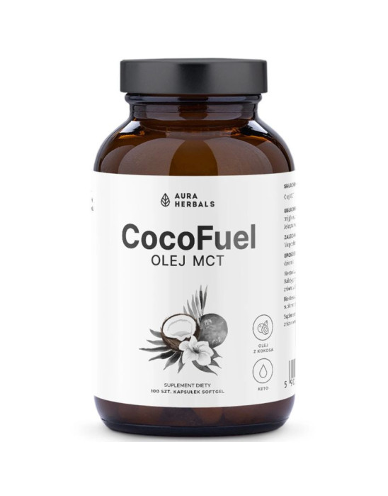 CocoFuel - olej MCT 100 kaps | Aura Herbals
